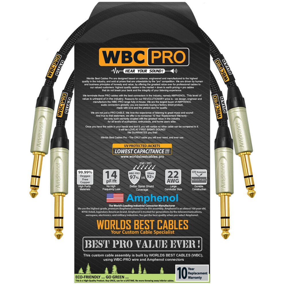 2 Units Ultra-Silent Ultra-Flexible Balanced Star-Quad Cable 1.5 Foot Refï¼Ylf 477169044006