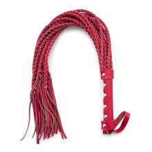 Red Leather Woven Whip Handle with six Nails, Queen's Whip,Must be Scattered, Whip, Whip, Horse Riding Crop, Role-Playing Props,