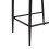 Living And Home (Black) 2PCS PU Leather Upholstered Bar Stools 6