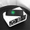 LED Wireless Charging Desk Clock Multifunctional Night Light Clock Simple Hotel Alarm Clock Modern D 3