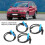 4Pcs Car ABS Wheel Speed Sensor compatible for - X5 E53 2000-2006 34526756380 2