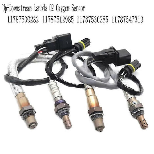 4Pcs Up+Downstream Lambda O2 Oxygen Sensor compatible BMW E87 120i E90 320i E91 11787530282 11787512985 2