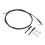 Fiber optic sensor, 0-530mm detection range, M3 reflective type fiber optic probe sensor cable 1