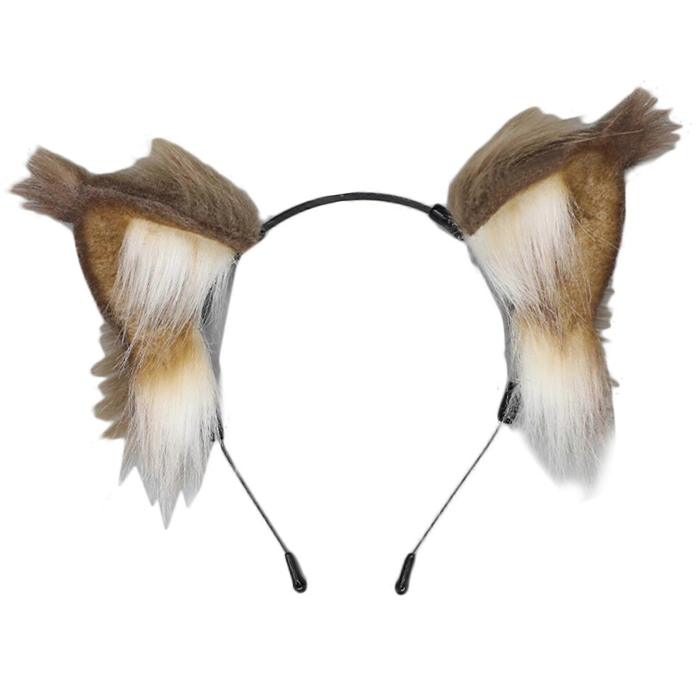 (As show, One size) Animal Ear Headband Animes Headband Masquerades Costume Headdress Female Teens Cosplay Dress Up Accessories
