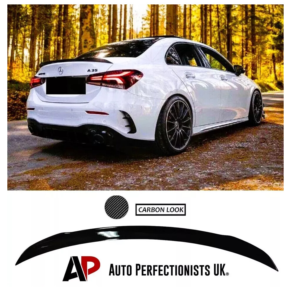 For Mercedes A Class Saloon V177 Amg Rear Boot Spoiler Lip Wing 2018+ 5061072663482