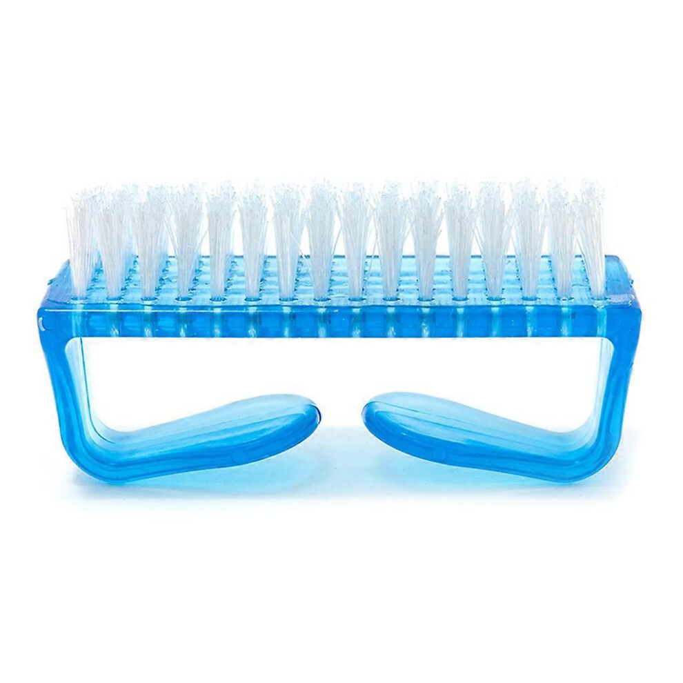 Blue (, One Size) Finger Nail Brush Hand Fingernail Scrub Brushes Soft Stiff Bristles Scrubber Nail Toes Cleaning Brush For Clean Dust