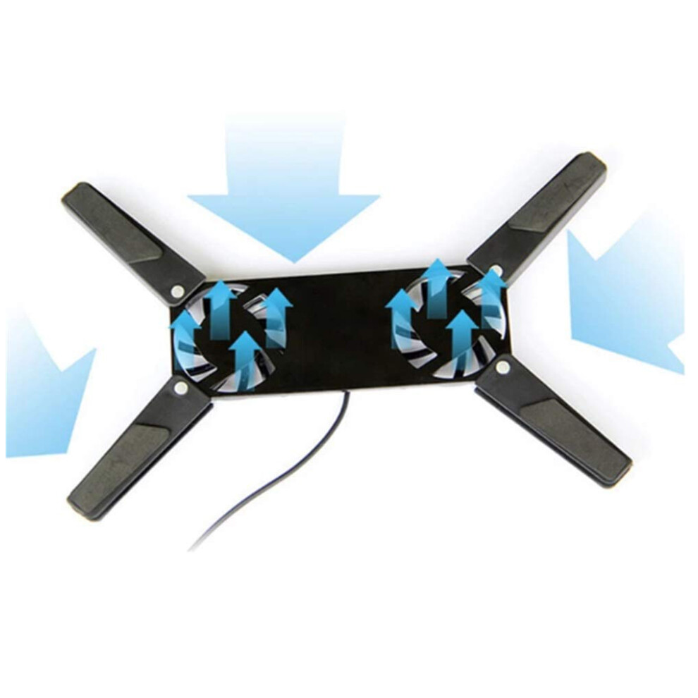 Rotatable Usb Fan Cooling Pad 2 Fans Cooler Notebook Cooler Computer Laptop Stand Usb Fan For 10-17' Pc Laptop Pc Computer 477169045607