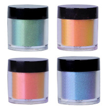 (C suit, One size) High-Brightness Color-Changing Pigment Pearlescent Powder Multifunctional Glitter Epoxy Resin Discolor Powder for Painting DIY Nail Polish Fine Arts