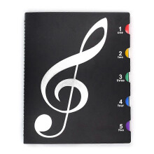 (As show, One size) for Creative A4 Music Book Folders Piano Multi Function Score Practical File Document Storage Holder Black