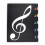 (As show, One size) for Creative A4 Music Book Folders Piano Multi Function Score Practical File Document Storage Holder  Black 1