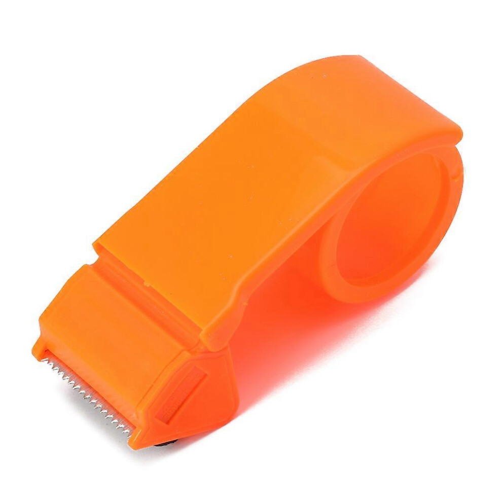 (As Show, One Size) Desktop Tape Dispenser For 4-5Cm Clear Tape Handy Tape Cutter Heavy Duty Tape Dispenser For Office Supermarket Warehouse Orange