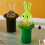 (Green, One size) Toothpick Storage Box Dustproof Self-picking Rabbit Toothpick Holder 5