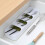 (As show, One size) Kitchen Drawer Organizer Tray Compact Cutlery Organizer 4