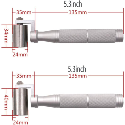 Stainless Wallpaper Pressure Roller Edge Seam Roller Hand Wall Paper Tools (1.6inch) 1