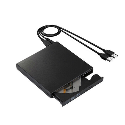 (As show, One size) External CD DVD Drive, USB 2.0 Portable DVD/CD Burner and Reader/Plug and Play/Low Noise/Slim 2