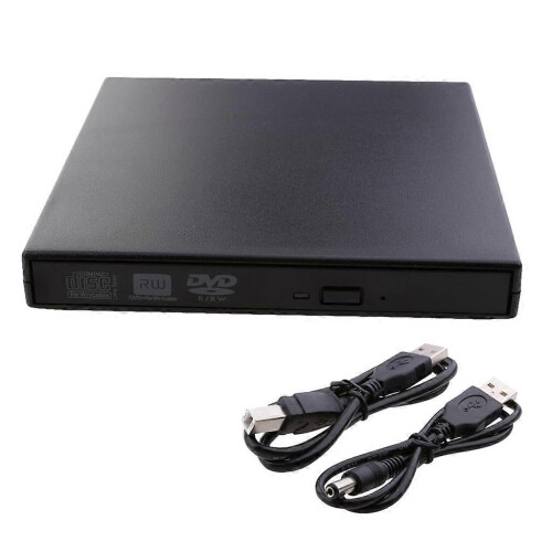 (As show, One size) External CD DVD Drive, USB 2.0 Portable DVD/CD Burner and Reader/Plug and Play/Low Noise/Slim