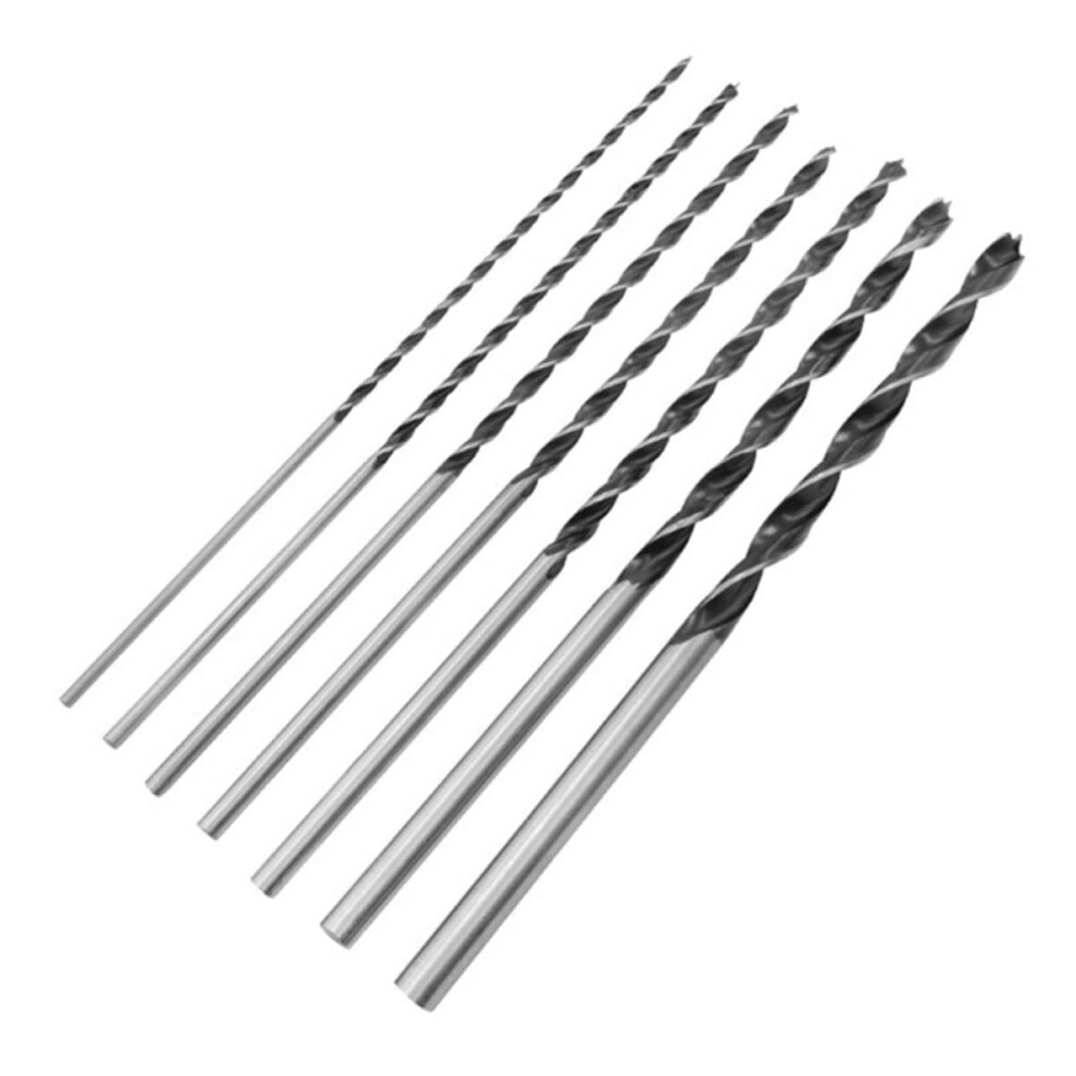 Long Drill Bits For Woodworking 300Mm Steel Drill Bits Set For Hardwood Plywood Abs 7 Sizes 1/8'' To 1/2'' 477169046307