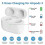 Wireless charging case compatible with AirPods 3rd generation charging case with fast charging and Bluetooth pairing sync button 2