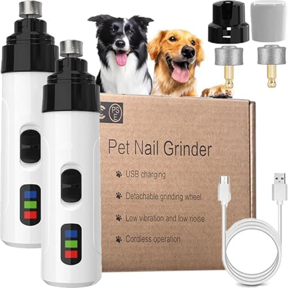 Heusom Silent Groom Pro Nail Grinder for Dogs,Silent Groom pro Nail Trimmer, Electric