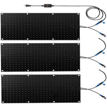 3/4 Pieces 10in x 48in Heated Snow Melting Mats for Entrances Outdoor Stairs NonSlip