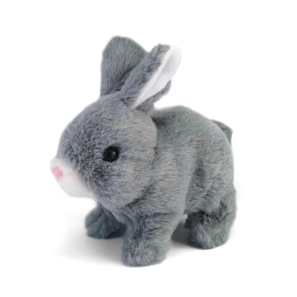 Kikidex (, One Size) Bunny Toys Interactive Toys Bunnies Can Walk And Talk,Bunny Stuffed Animal, Easter Plush Bunny, Walking, Hopping, Wiggle Ears, Twitc White