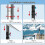 Starlink Pole Mount, Starlink RV Mount Kit Features a 1.5'' Diameter Pole, 7ft 3