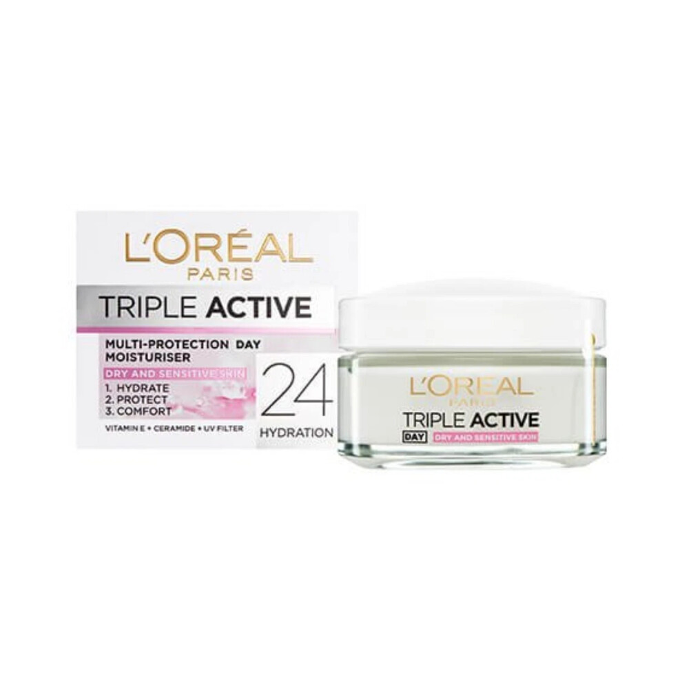 LâOrã©Al Paris L'oreal Paris Triple Active Day Multi Protection Moisturiser 50Ml