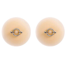 (Style 21) Women's Nipple Pasties with Piercing Jewelry - Reusable Sticky Bra Covers for Carnivals & Lingerie