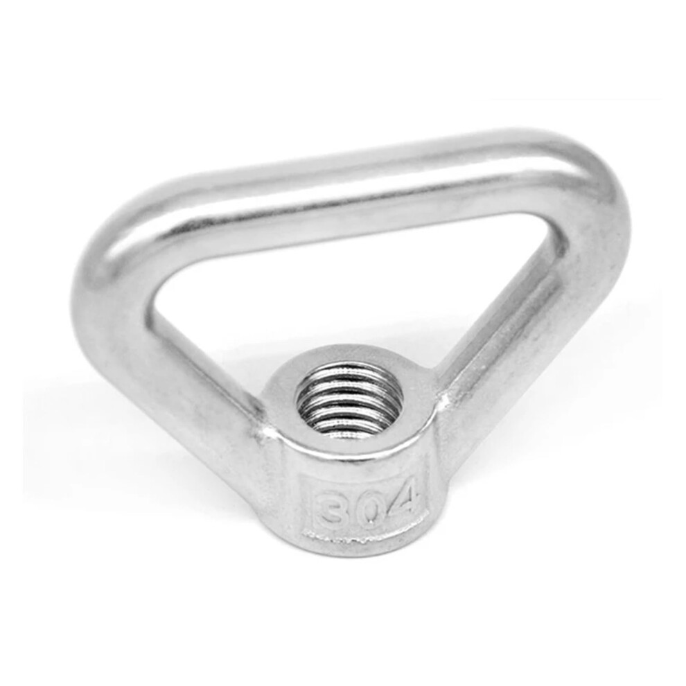 Triangle Ring Nut 2Pcs M8-M24 Ring Shape Eyed Threaded Nuts Marine 304 Stainless Steel Lifting Eye Nut Rings Bolts Triangle (Size : M12) 477169048684