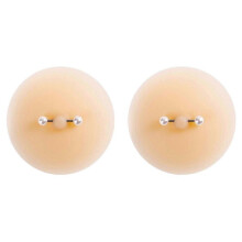 (Style 26) Women's Nipple Pasties with Piercing Jewelry - Reusable Sticky Bra Covers for Carnivals & Lingerie