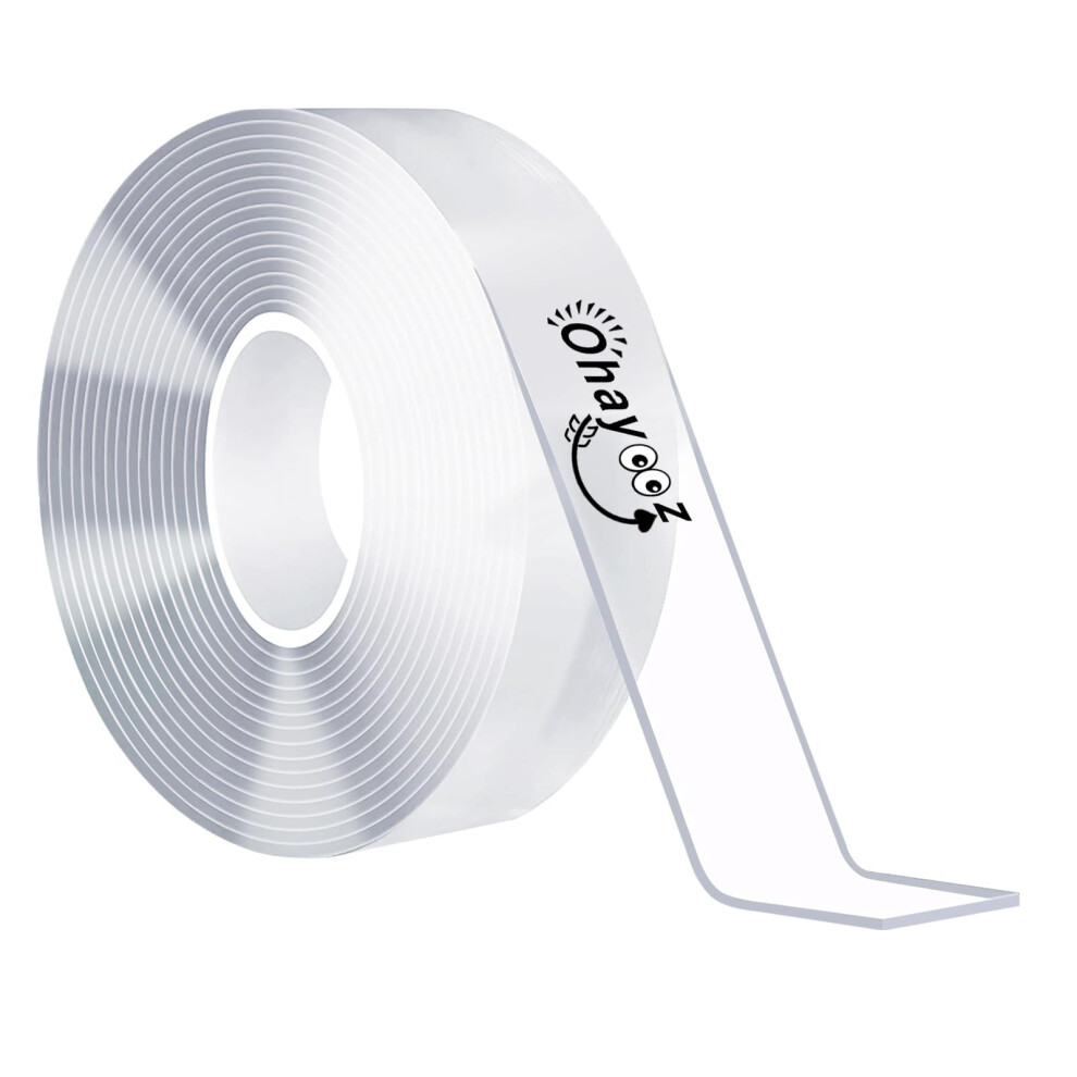 Strong Double Sided Tape Removable 10Ft, Clear Sticky Adhesive Nano Tape For Hanging Picture 477169048905