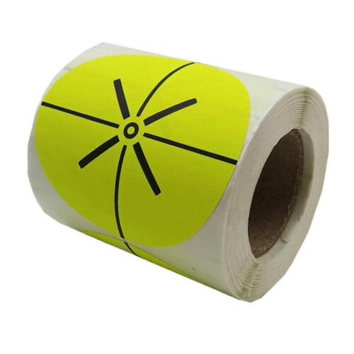 (Yellow)100 Pcs Archery Target Paper Face for Arrow Bow Shooting Hunting Practice