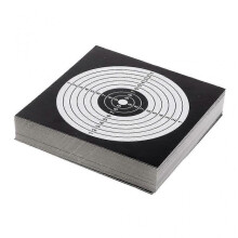 (Black and White) 100 Pcs Archery Target Paper Face for Arrow Bow Shooting Hunting Practice