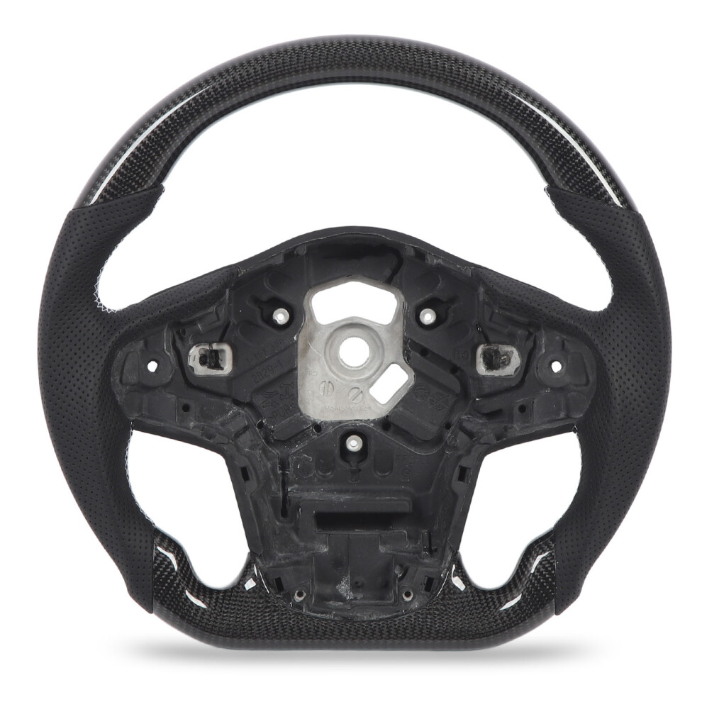 Carbon Fiber Steering Wheel Perforated Leather 9121376723155