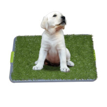 Dog Potty with Artificial GrassReusable 3Layer Synthetic Training Tray Like a Dog Litterbox