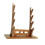 (Walnut 4 Tier) Sword Stand Display Support Sword Holder for Templar Wakizashi Samurai Sword Black 4 Tier 1