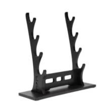 (Black 4 Tier) Sword Stand Display Support Sword Holder for Templar Wakizashi Samurai Sword Black 4 Tier