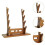 (Walnut 4 Tier) Sword Stand Display Support Sword Holder for Templar Wakizashi Samurai Sword Black 4 Tier 3