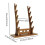 (Walnut 5 Tier) Sword Stand Display Support Sword Holder for Templar Wakizashi Samurai Sword Black 4 Tier 2