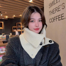 (White) Girl Women fake collar false tie Detachable half Winter Korean Style ing Internet Celebrity Warm Nec