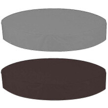 (Coffee Color, 215x70cm) MIMIGO Outdoor Round Hot Tub Cover Waterproof Spa Hot Tub Covers Dust Cover