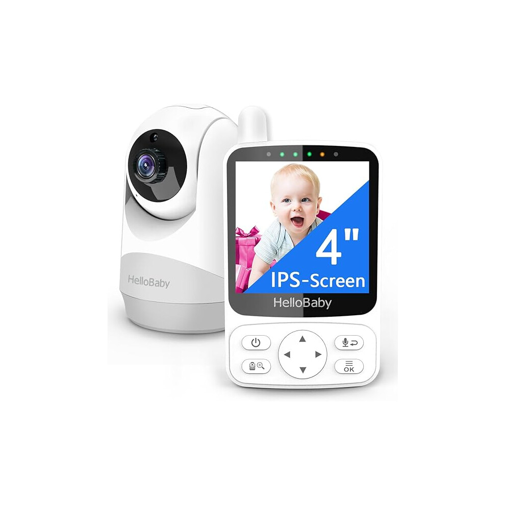 Baby Monitor,29-Hour Battery Life,Upgrade Baby Monitor With Camera And Night Vision,No Wifi,355?/120? Remote Pan Tilt Camera 2X Zoom, Eco Mo Hellobaby