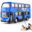 (blue) USB charging large double-decker bus toy 1