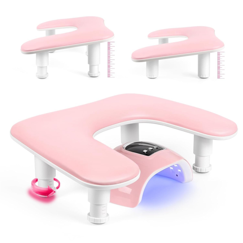 Bracciolo per manicure per unghie Tech: regolabile a forma di U 2