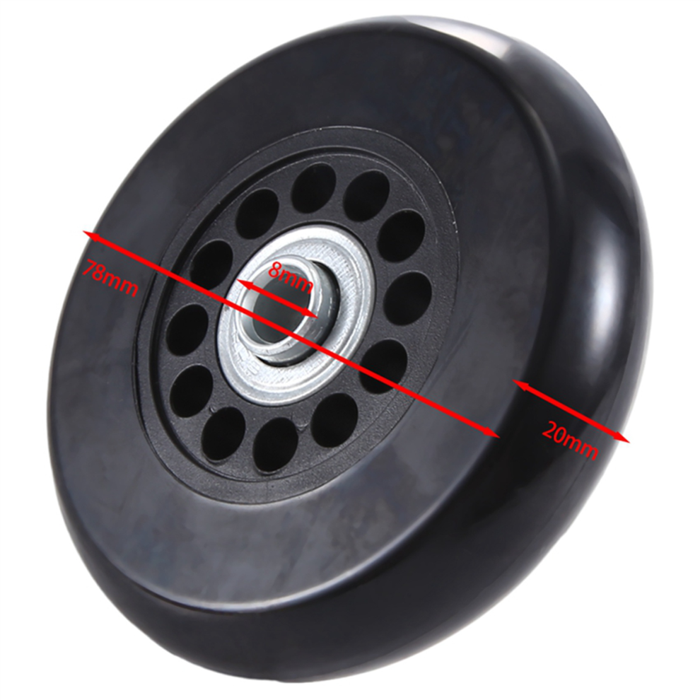 Set Di 2 Ruote Di Ricambio Per Valigie Da 78X20Mm