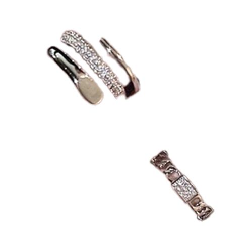 Anello aperto in argento multistrato largo per donna