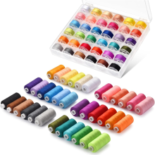 72-osainen ompelulankasarja, 36 väriä koneen lankaa