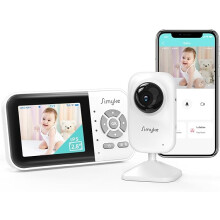 Simyke Baby Video Monitor, WiFi Baby Camera, 2.8" Screen & App Control, 1000ft Range, 2-Way Talk, Auto Night Vision, Alert