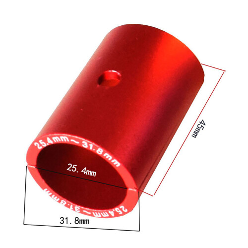 Tamanho do espaçador do guidão da bicicleta, redutor de haste e calço 2