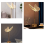 Lampe de table papillon USB 1800 mAh rechargeable Amb 6